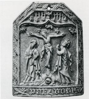 Pax, 1 register, 1 ogee arch across (baiser de paix) (Front)