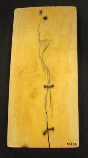 Wing, right (fragment of a diptych), 2 registers, 1 arch across (Back)