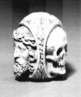 Primary bead (fragment of rosary), 3 faces (Side)