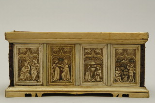 Box, ogee arches, with sliding lid (Body, back)