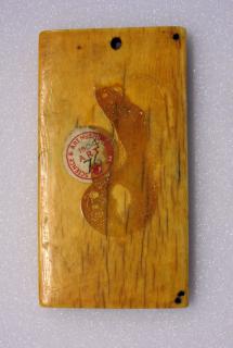 Panel, 1 register, 1 arch across (plaquette) (Back)