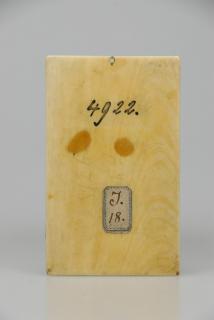 Panel, 1 register, 1 arch across (plaquette) (Back)