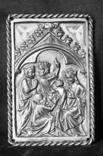 Panel, 1 register, 1 arch across (plaquette) (METAL CAST (?), front)