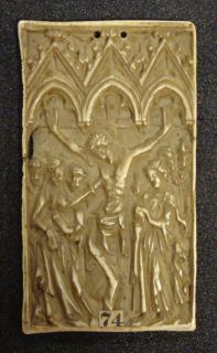 Panel (possibly a writing tablet), 1 register, 3 arches across (plaquette; frise d'arcatures; tablette à écrire) (Front)