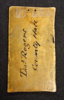 Panel (possibly a writing tablet), 1 register, 3 arches across (plaquette; frise d'arcatures; tablette à écrire) (Back)