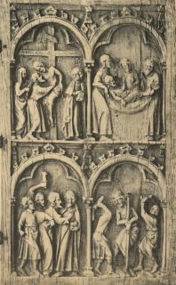 Diptych, 2 registers, 2 arches across (colonnettes; frise d'arcatures) (Wing, right)