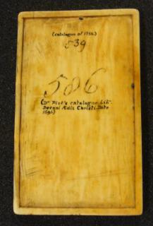 Writing tablet, 1 register, 3 arches across (tablette à écrire; frise d'arcatures; plaquette) (Back)