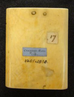 Diptych, 1 register, 3 arches across (plaquettes; frise d'arcatures) (Back)