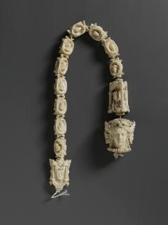 Rosary, 13 beads, 2 and 3 faces (chapelet)