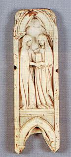 Panel (fragment of a polyptych), 1 register, 1 arch across (tabernacle) (Front)