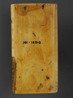 Wing, left (part of a diptych), 2 registers, 3 arches across (frise d'arcatures) (Back)