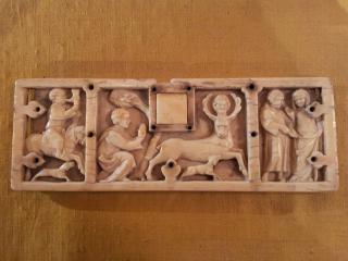 Front panel (fragment of casket), 1 register (coffret) (Front)