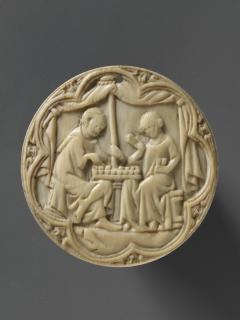 Mirror case, frame of 7 lobes (valve de miroir) (Front)