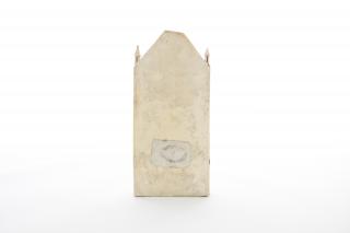 Gabled triptych, 3 registers (colonnettes) (Back, closed)