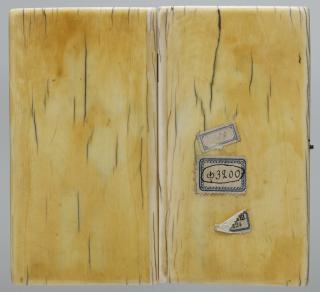 Diptych, 1 register, 1 arch across (plaquettes) (Back)