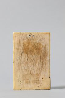 Wing, left (fragment of a diptych), 1 register, 5 arches across (plaquette; frise d'arcatures) (Back)