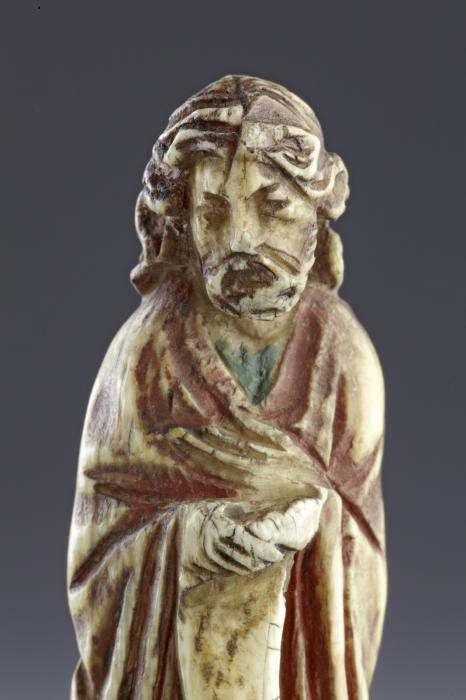 Knife handle or handle of a hair parter (gravoir) (Front, detail)