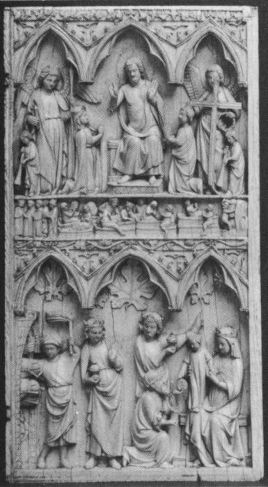 Diptych, 2 registers, 3 arches across (frise d'arcatures) (Wing, right)