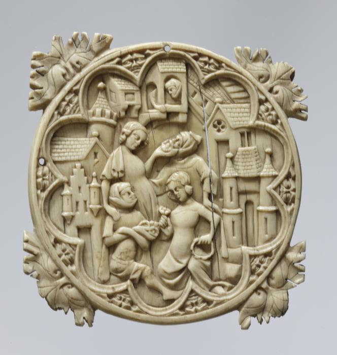 Mirror case, frame of 10 lobes (valve de miroir) (Front)