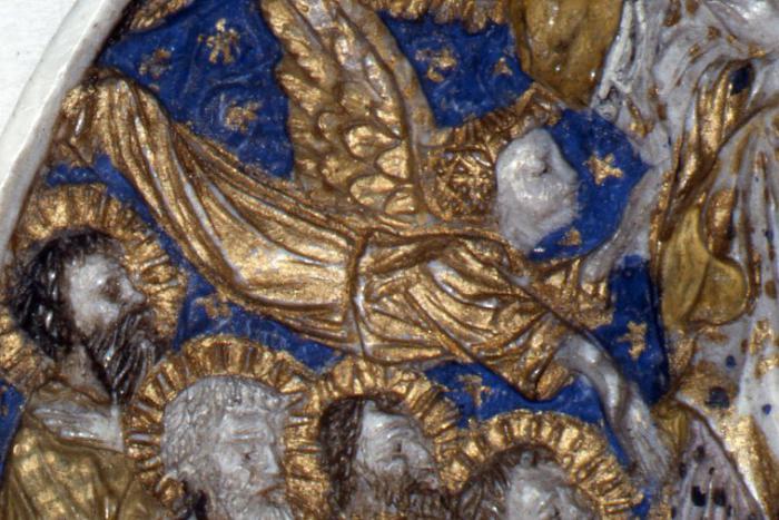 Partially openwork medallion (médaillon ajouré) (Detail, front)