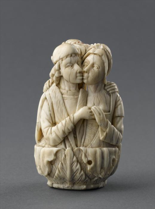 Rosary bead, 2 faces (chapelet) (Side 1)