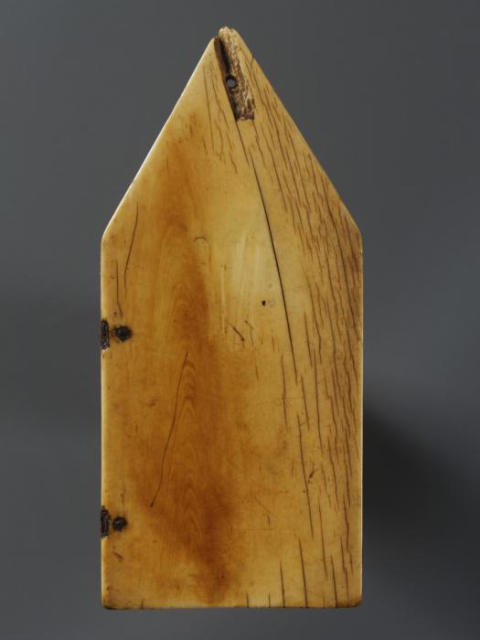 Gabled panel (part of a polyptych), 1 register, 1 arch across (Back)