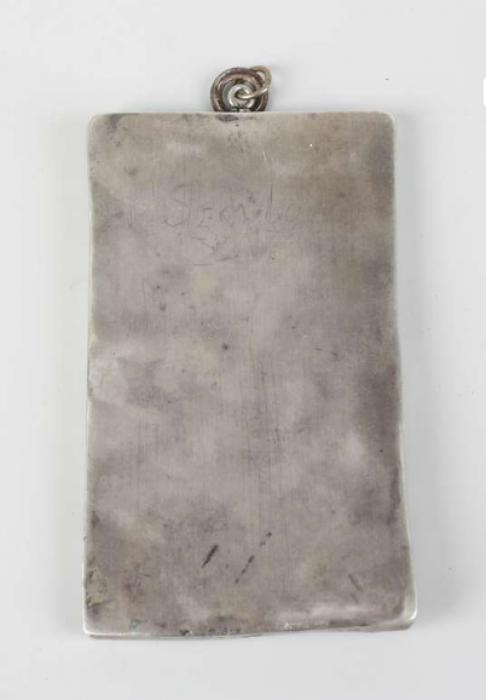Bottom of a box for goldsmith scales and weights, 1 register, 3 arches across (frise d'arcatures; plaquette) (Back, frame)