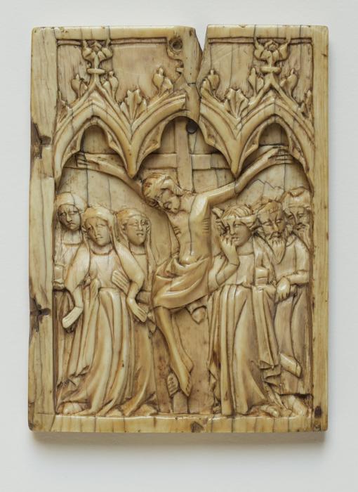 Wing, right (fragment of a diptych), 1 register, 3 arches across (frise d'arcatures; plaquette) (Front)