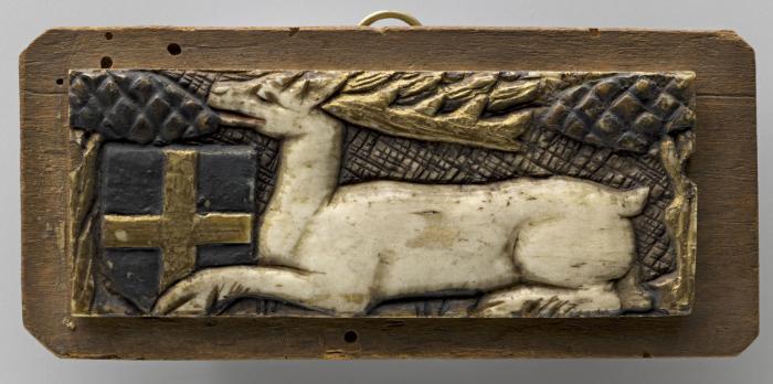 Panel (possibly fragment of a box), 1 register (plaquette) (Front)