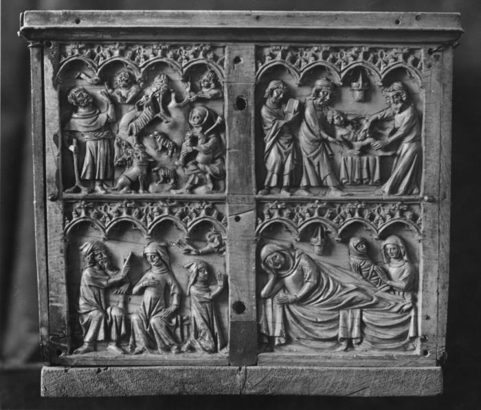 Casket (coffret; frises d'arcatures) (End, right)