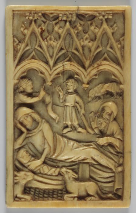Writing tablet, 1 register, 3 arches across (frise d'arcatures; plaquette; tablette à écrire) (Front)