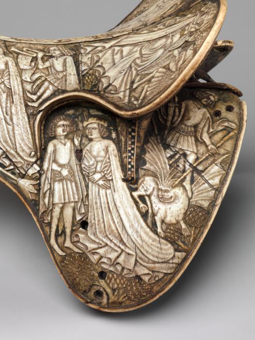 Saddle (selle); so-called Trivulzio saddle (Detail, left side)
