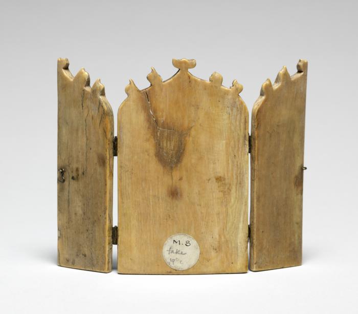 Ogee-arched triptych, 1 register (Back)