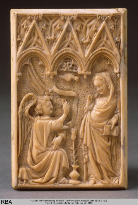 Panel, 1 register, 3 arches across (plaquette; frise d'arcatures) (Front)