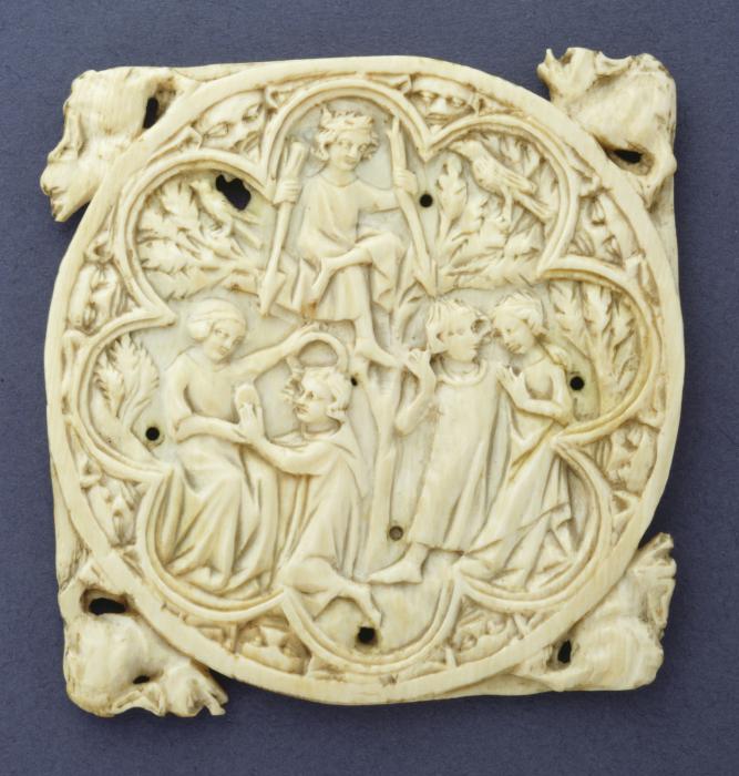 Mirror case, frame of 8 lobes (valve de miroir) (Front)