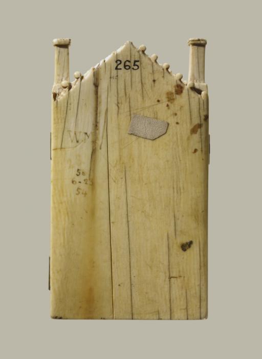 Gabled triptych, 1 register (Back, closed)