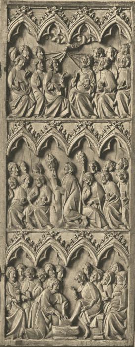 Diptych, 3 registers, 4 arches across (frise d'arcatures) (Wing, right)