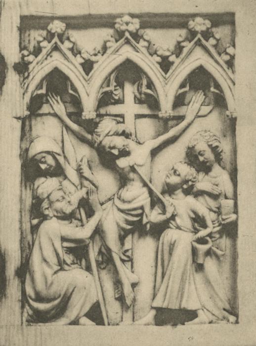 Diptych, 1 register, 3 arches across (frise d'arcatures; plaquettes) (Wing, right)