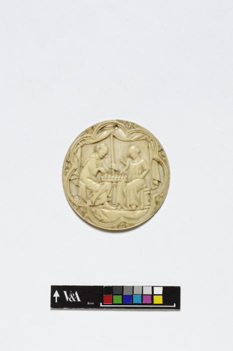 Mirror case, frame of 7 lobes (valve de miroir) (Front)