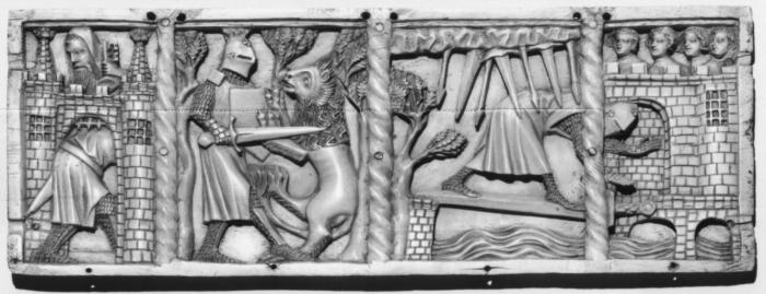 Back panel (fragment of a casket; coffret) (Front)