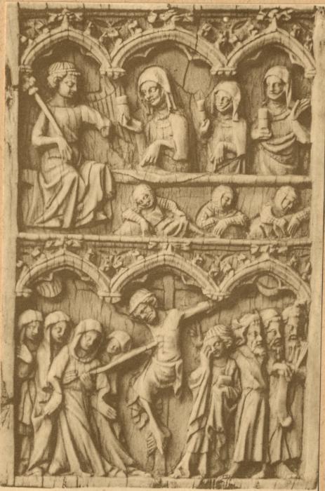 Diptych, 2 registers, 3 arches across (frise d'arcatures) (Front)