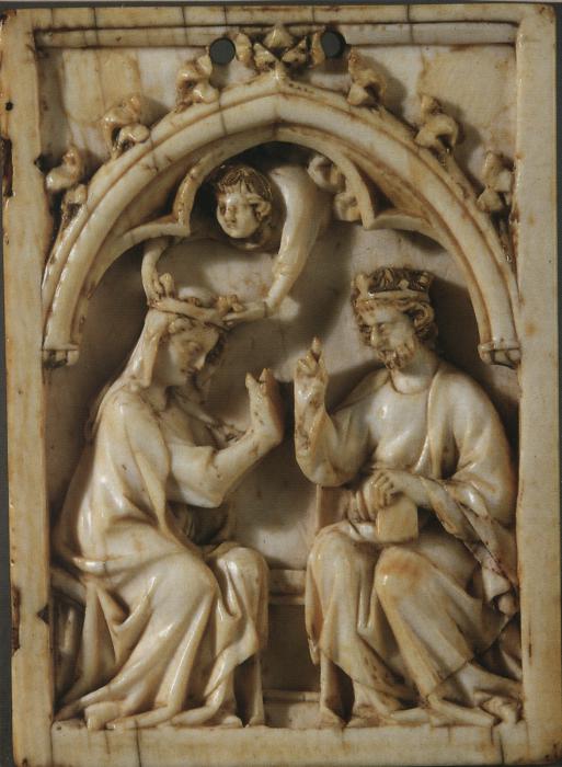 Wing, right (part of a diptych), 1 register, 1 arch across (plaquette) (Front)