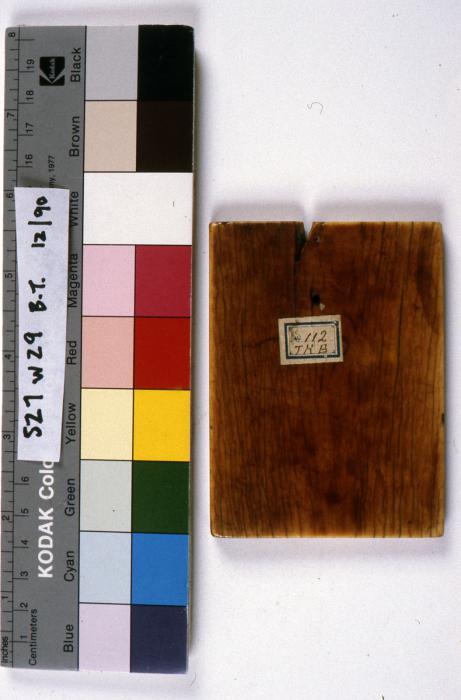 Wing, right (fragment of a diptych), 1 register, 3 arches across (frise d'arcatures; plaquette) (Back)