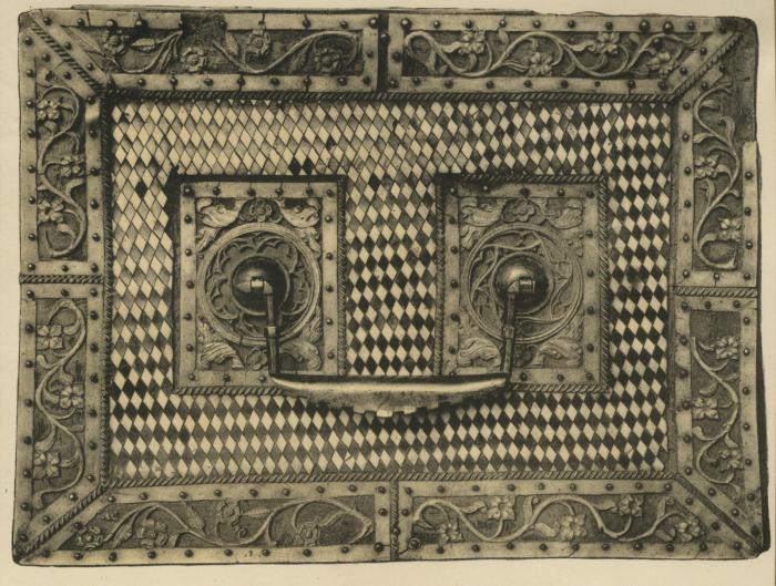 Casket with openwork panels (coffret; plaques ajourées) (Lid)
