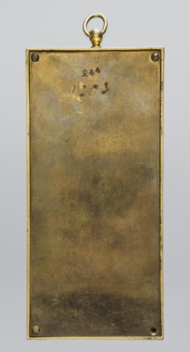 Panel, 1 register, 1 arch across (plaquette) (Back)