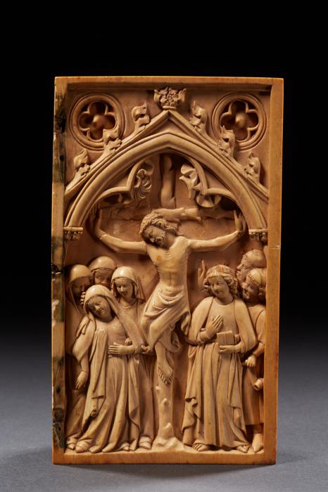 Diptych, 1 register, 1 arch across (plaquettes) (Wing, right, front)