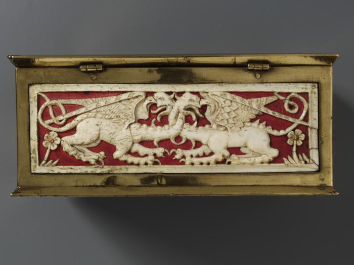 Casket (coffret), with openwork panels (plaques ajourées) (Body, back)