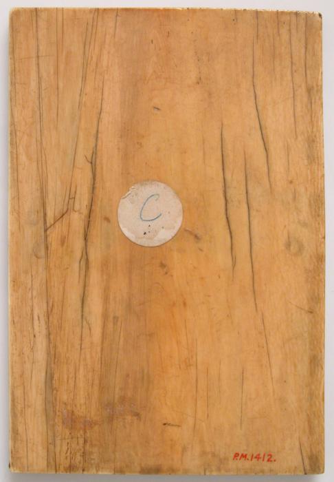 Panel, 1 register, 3 arches across (plaquette; frise d'arcatures) (Back)