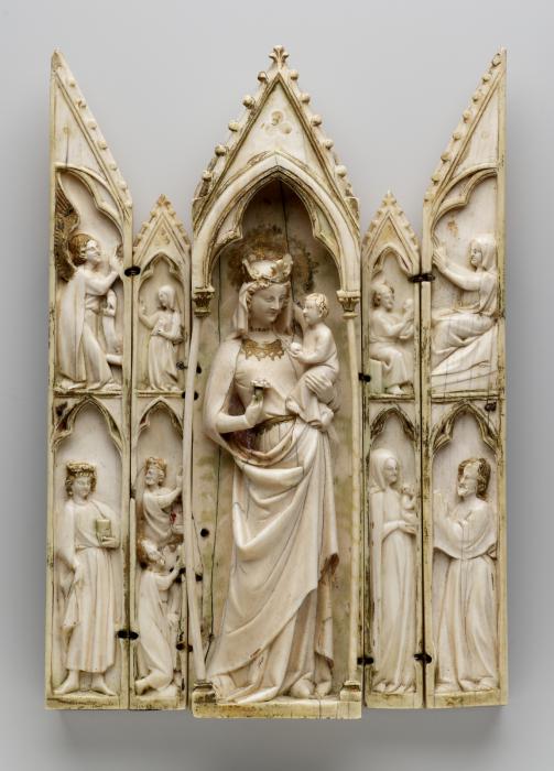 Gabled polyptych (tabernacle; colonnettes) (Front)