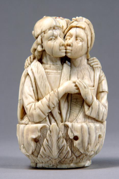 Rosary bead, 2 faces (chapelet)